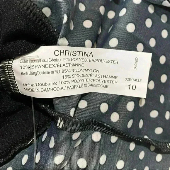 Christina, Tankini, Size 10, Black & White ☀️ - Picture 5 of 10